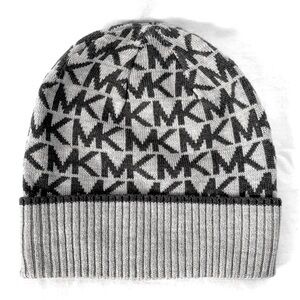 MICHAEL Michael Kors Logo Print Knit Beanie